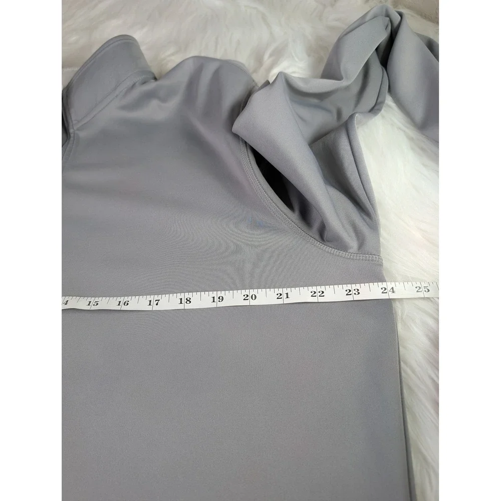Adidas Quarter Zip Pullover Mens XL Gray Long Sleeve Golf Training Top